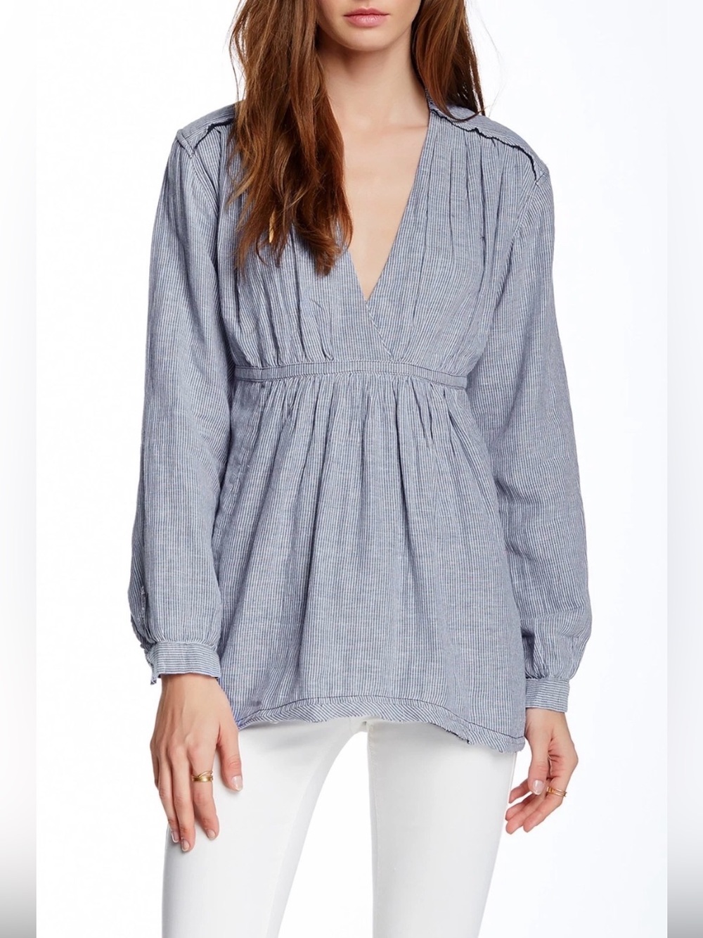 Free People All Who Wonder Striped blouse